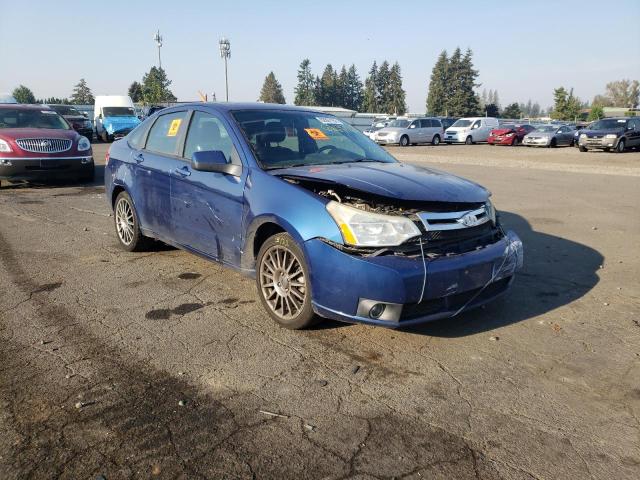 1FAHP36NX9W123050 - 2009 FORD FOCUS BLUE photo 1