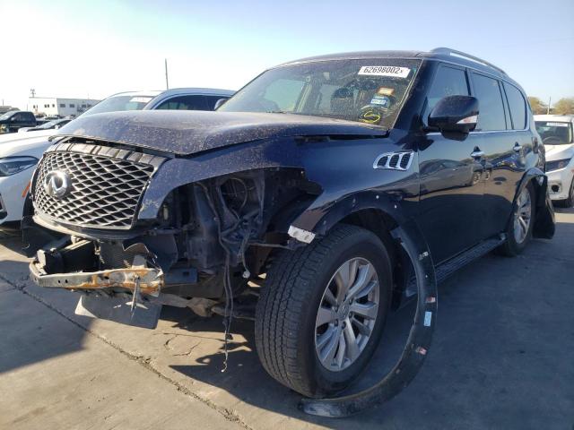 JN8AZ2NF3G9613310 - 2016 INFINITI QX80 BLUE photo 2