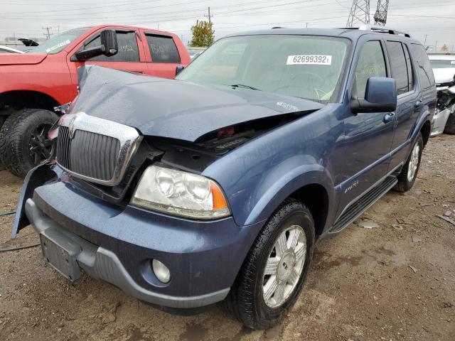 5LMEU68H53ZJ30808 - 2003 LINCOLN AVIATOR 蓝色 照片 2