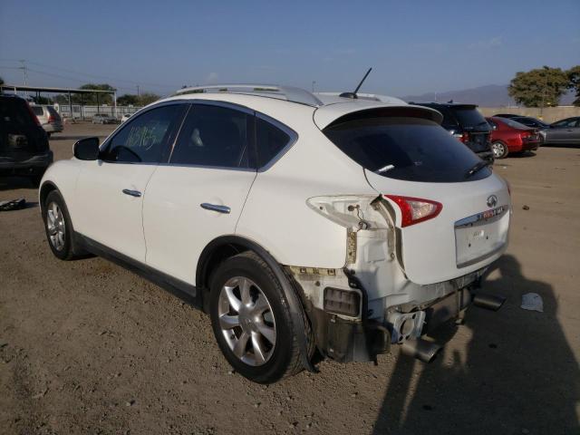 JNKAJ09F38M359550 - 2008 INFINITI EX35 BASE WHITE photo 3