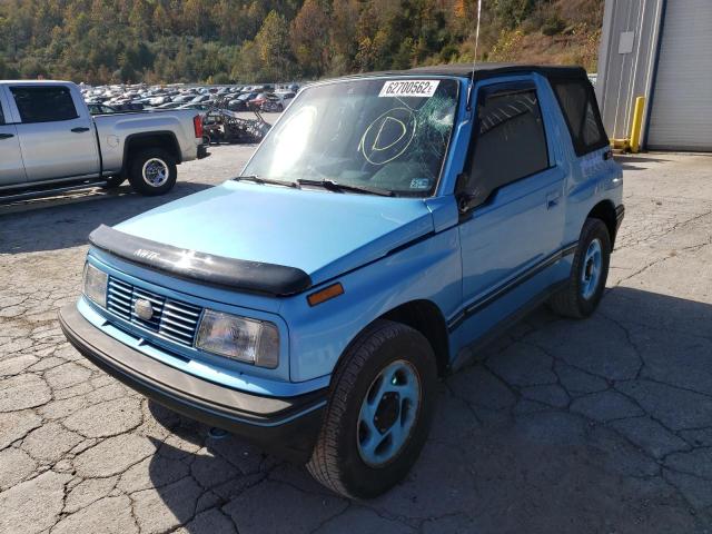 2CNBJ1867S6932898 - 1995 GEO TRACKER BLUE photo 2