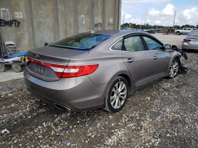 KMHFG4JG7DA221860 - 2013 HYUNDAI AZERA GRAY photo 4