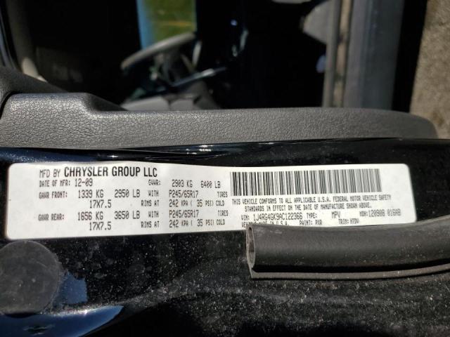 1J4RG4GK9AC122366 - 2010 JEEP COMMANDER 黑色 照片 10