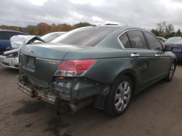 1HGCP36879A030628 - 2009 HONDA ACCORD EXL TEAL photo 4