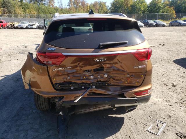 KNDPRCA68H7189041 - 2017 KIA SPORTAGE S BROWN photo 9