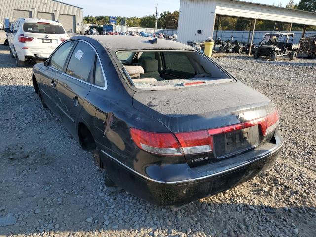 KMHFC46D49A349605 - 2009 HYUNDAI AZERA GLS BLACK photo 3