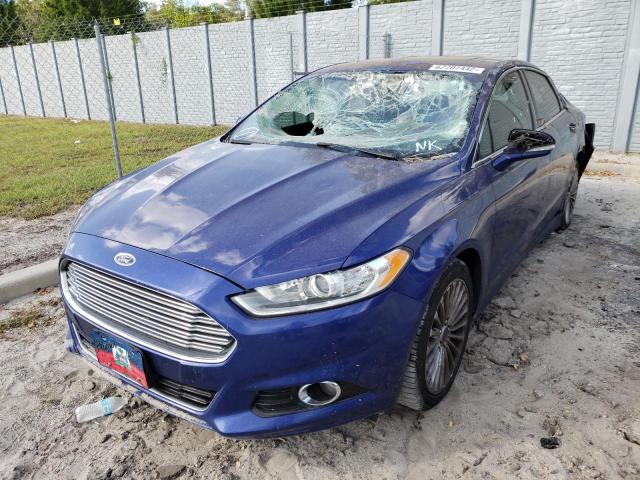 3FA6P0K92GR140598 - 2016 FORD FUSION TIT BLUE photo 2