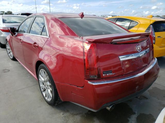 1G6DM5ED6B0120437 - 2011 CADILLAC CTS PERFOR წითელი ფოტო 3