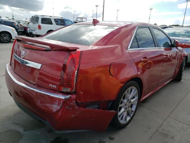 1G6DM5ED6B0120437 - 2011 CADILLAC CTS PERFOR წითელი ფოტო 4