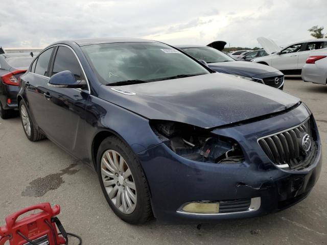 2G4GR5EK0C9142589 - 2012 BUICK REGAL BLUE photo 1
