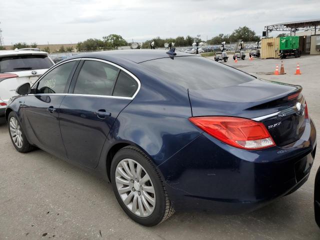 2G4GR5EK0C9142589 - 2012 BUICK REGAL BLUE photo 3