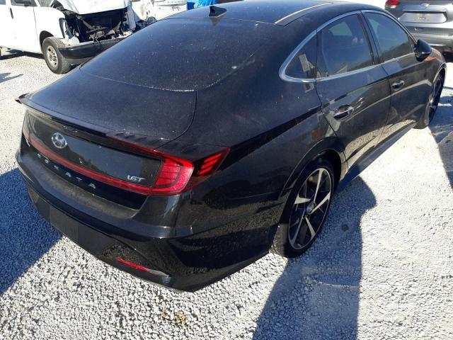 5NPEJ4J29MH132791 - 2021 HYUNDAI SONATA SEL BLACK photo 4