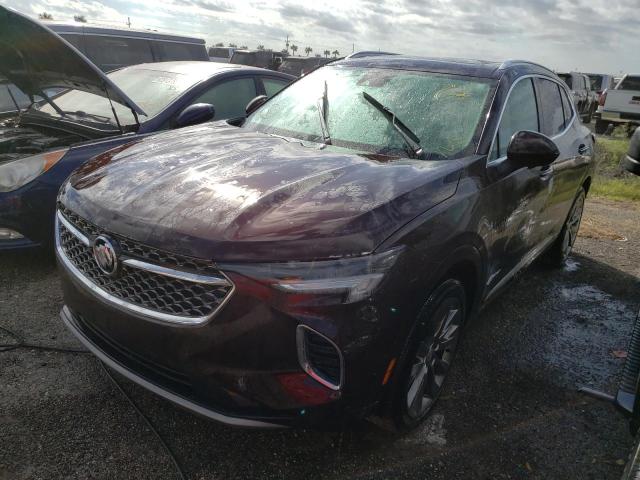 LRBFZRR41MD132420 - 2021 BUICK ENVISION A BURGUNDY photo 2