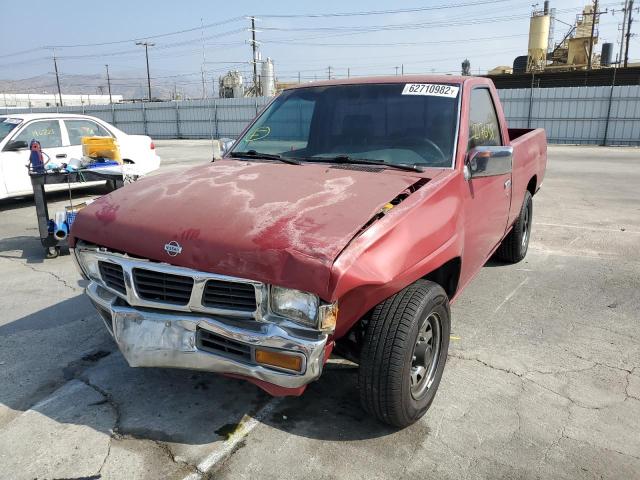 1N6SD11S6SC464749 - 1995 NISSAN TRUCK E/XE RED photo 2