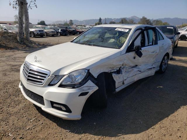 WDDHF2EB1BA349985 - 2011 MERCEDES-BENZ E 350 BLUE WHITE photo 2