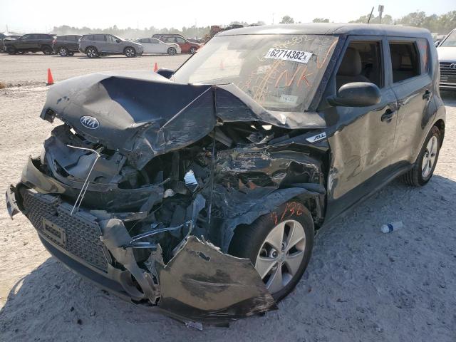 KNDJN2A28F7190230 - 2015 KIA SOUL BLACK photo 2