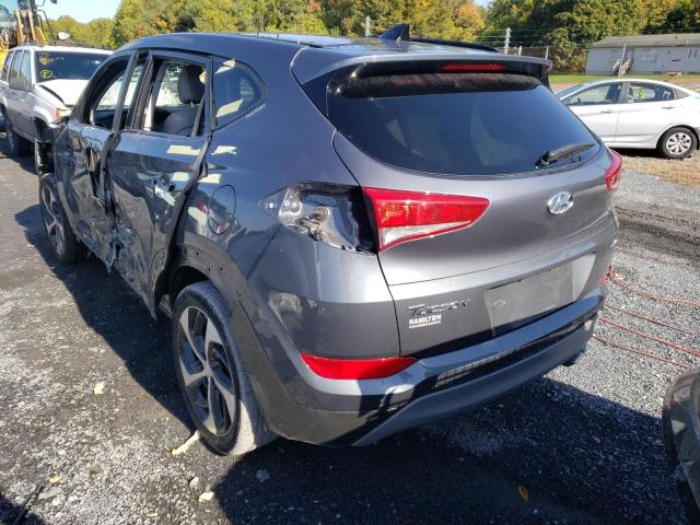 KM8J3CA29JU629212 - 2018 HYUNDAI TUCSON VAL GRAY photo 3