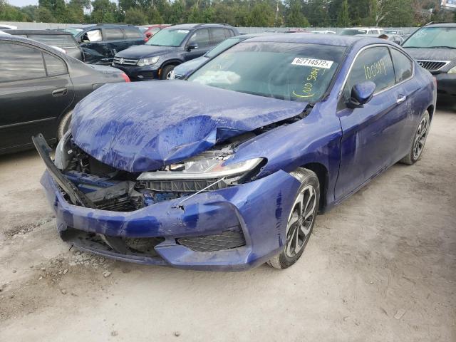 1HGCT1B39GA009335 - 2016 HONDA ACCORD LX- BLUE photo 2