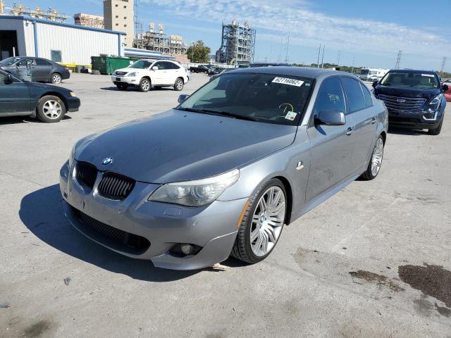 WBANW53528CT49368 - 2008 BMW 550 I GRAY photo 2