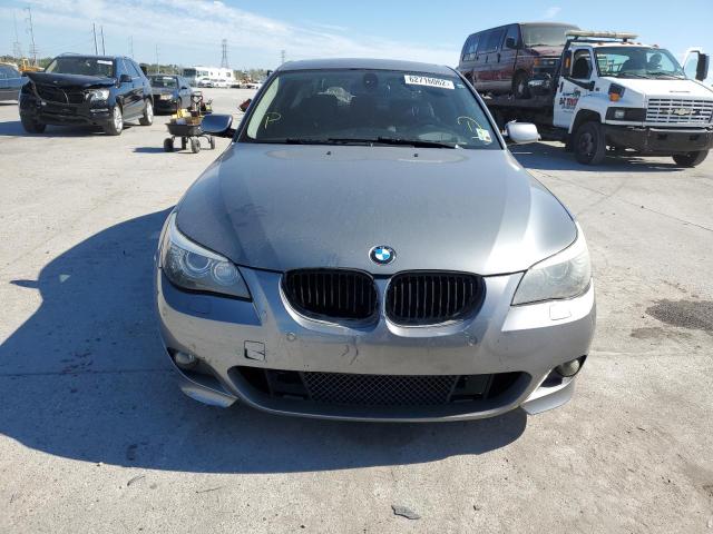 WBANW53528CT49368 - 2008 BMW 550 I GRAY photo 9