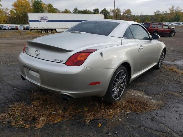 JTHFN48Y330048205 - 2003 LEXUS SC 430 SILVER photo 4