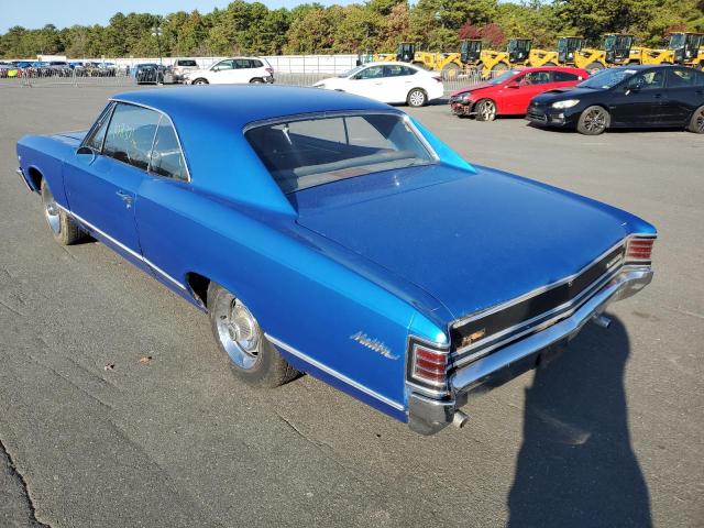 136177B103047 - 1967 CHEVROLET MALIBU BLUE photo 3