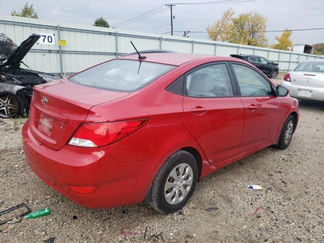 KMHCT4AE4GU064319 - 2016 HYUNDAI ACCENT RED photo 4