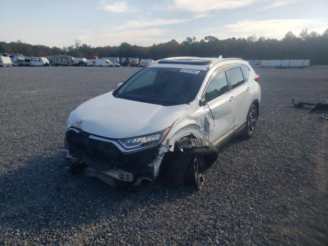 7FARW1H94KE002583 - 2019 HONDA CR-V TOURI WHITE photo 2