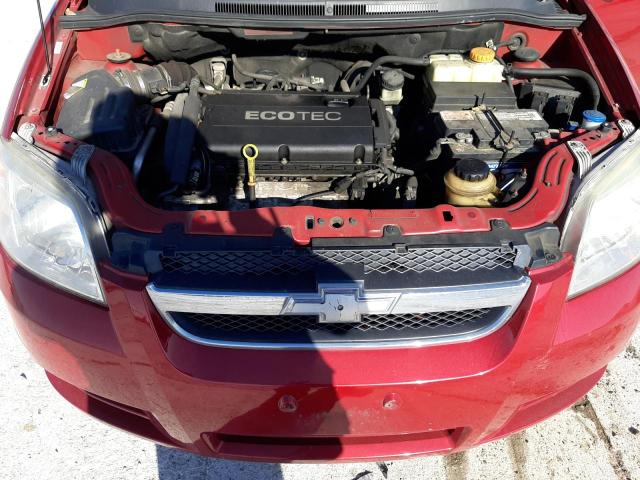 KL1TD5DE1AB090065 - 2010 CHEVROLET AVEO LS RED photo 7