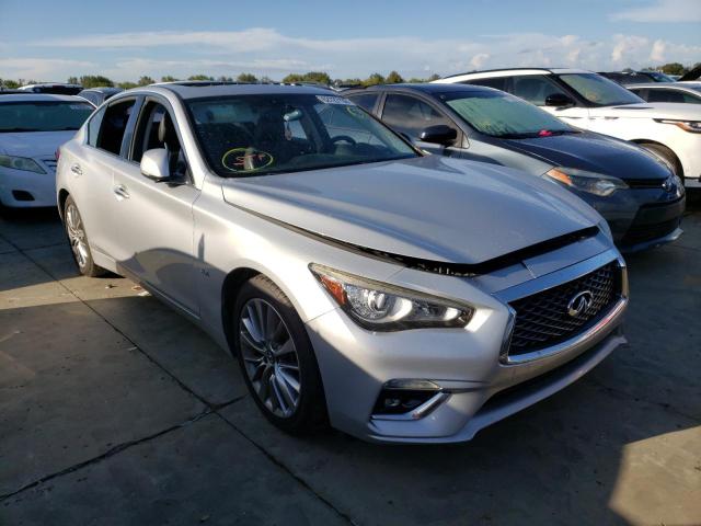 JN1EV7APXJM364015 - 2018 INFINITI Q50 LUXE GRAY photo 1