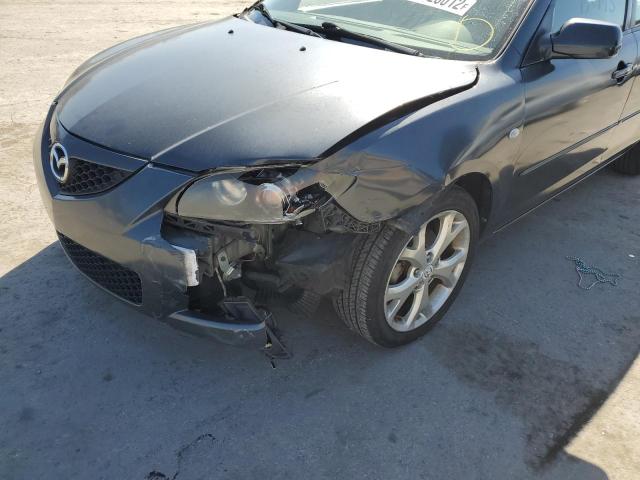 JM1BK32F291241863 - 2009 MAZDA 3 I GRAY photo 9