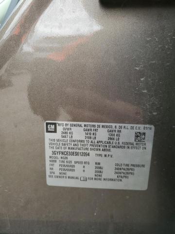 3GYFNCE30ES612094 - 2014 CADILLAC SRX PERFOR თაფლისფერი ფოტო 10