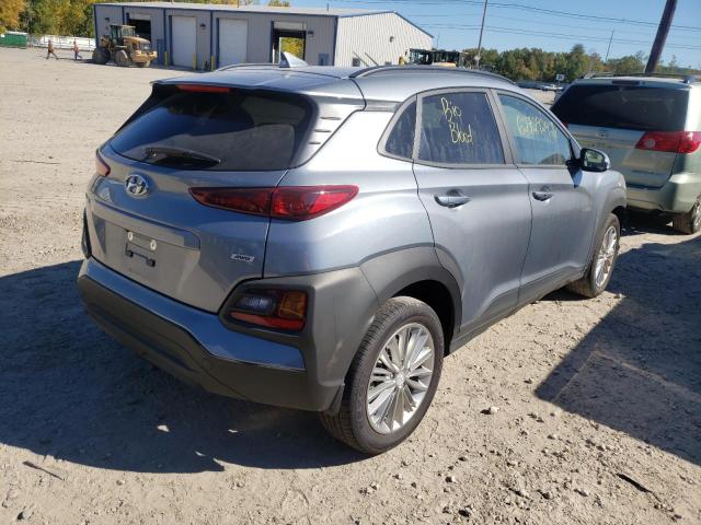 KM8K6CAA6LU444413 - 2020 HYUNDAI KONA SEL P GRAY photo 4