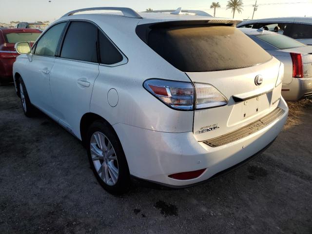 JTJBC1BA9A2414392 - 2010 LEXUS RX 450 WHITE photo 3