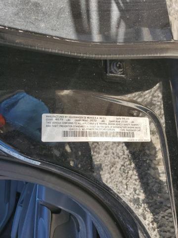 3VW2K7AJ7CM332535 - 2012 VOLKSWAGEN JETTA BASE أسود صورة 10