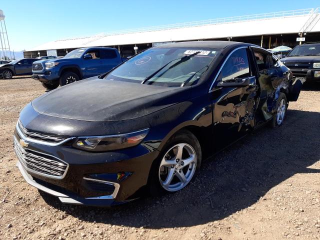 1G1ZB5ST5HF116012 - 2017 CHEVROLET MALIBU LS BLACK photo 2