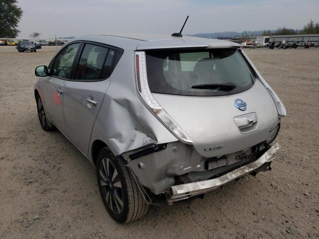 1N4BZ0CP2GC314688 - 2016 NISSAN LEAF SV SILVER photo 3