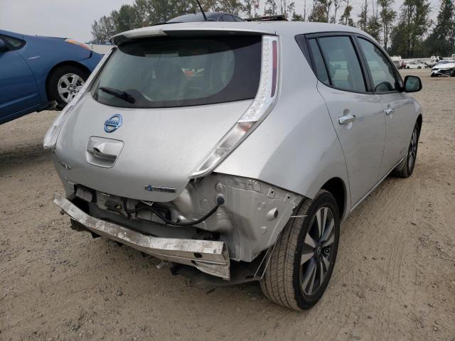 1N4BZ0CP2GC314688 - 2016 NISSAN LEAF SV SILVER photo 4