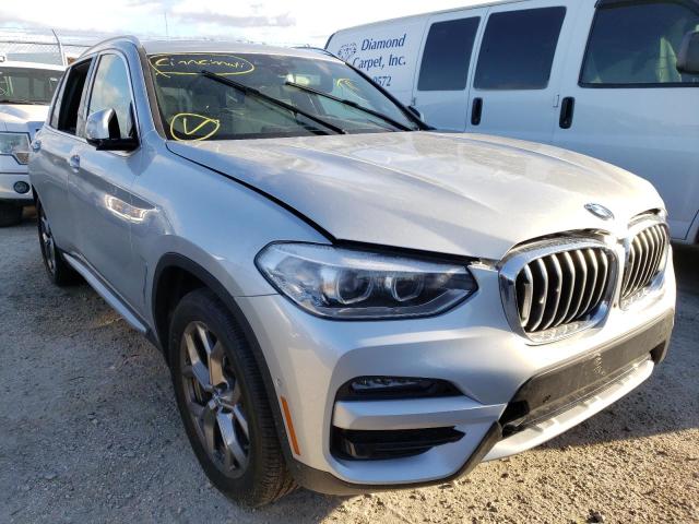 5UXTY3C09M9H22279 - 2021 BMW X3 SDRIVE3 SILVER photo 1