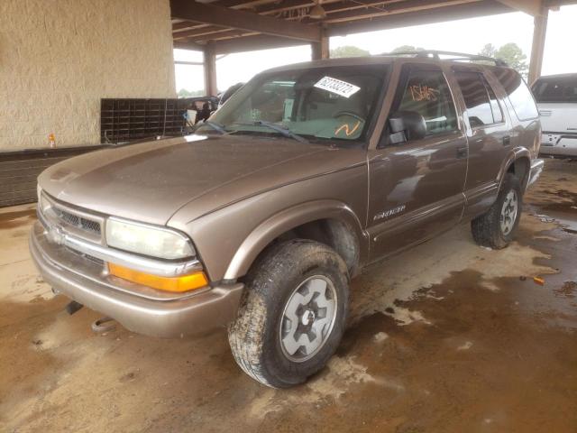 1GNDT13X24K133688 - 2004 CHEVROLET BLAZER GOLD photo 2