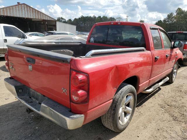 1D7HA18228S597296 - 2008 DODGE RAM 1500 S RED photo 4