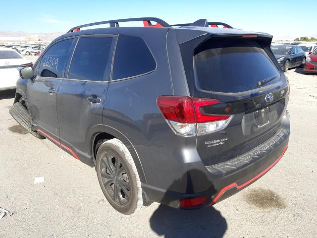 JF2SKARC7MH583391 - 2021 SUBARU FORESTER S GRAY photo 3