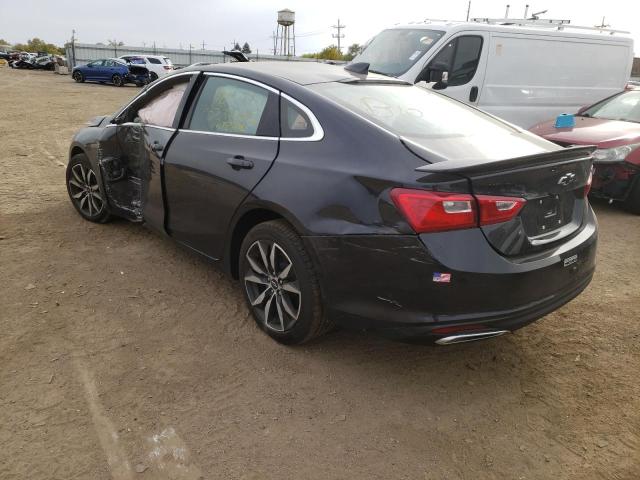 1G1ZG5STXNF196047 - 2022 CHEVROLET MALIBU RS BLACK photo 3