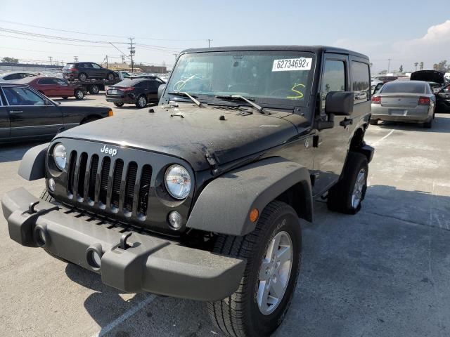 1C4GJWAG1FL607512 - 2015 JEEP WRANGLER S BLACK photo 2