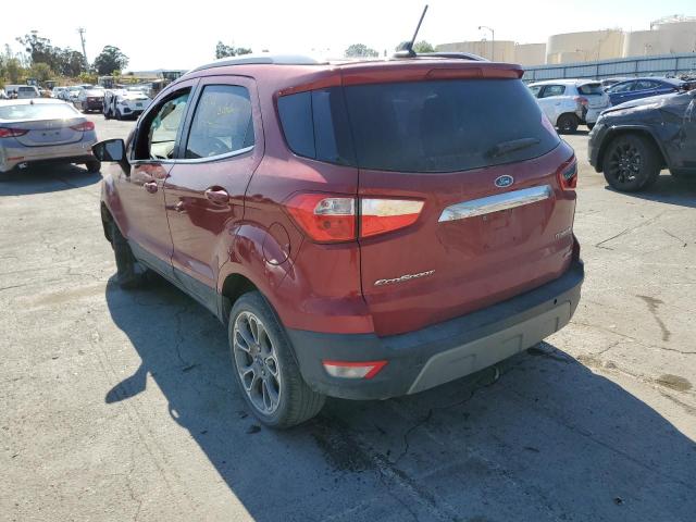 MAJ6P1WL4JC162359 - 2018 FORD ECOSPORT T RED photo 3