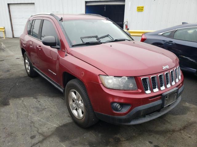 1C4NJCBA4ED536444 - 2014 JEEP COMPASS SP BURGUNDY photo 1