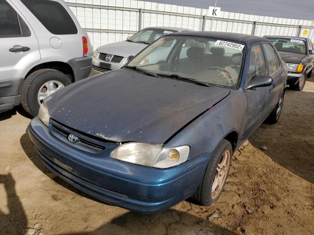 1NXBR12E5XZ140380 - 1999 TOYOTA COROLLA VE BLUE photo 2