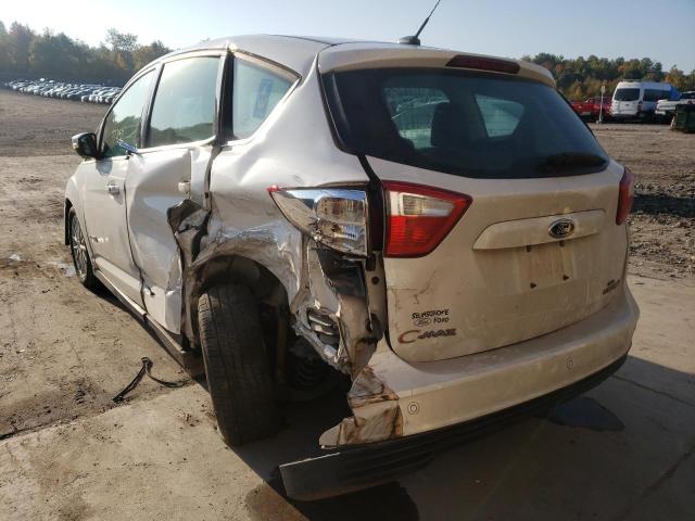 1FADP5BU6EL504378 - 2014 FORD C-MAX SEL WHITE photo 3