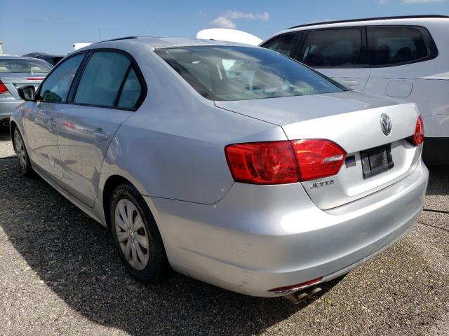 3VW2K7AJ4DM294506 - 2013 VOLKSWAGEN JETTA BASE SILVER photo 3