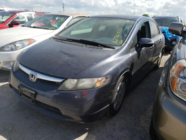 JHMFA36296S029039 - 2006 HONDA CIVIC HYBR GRAY photo 2